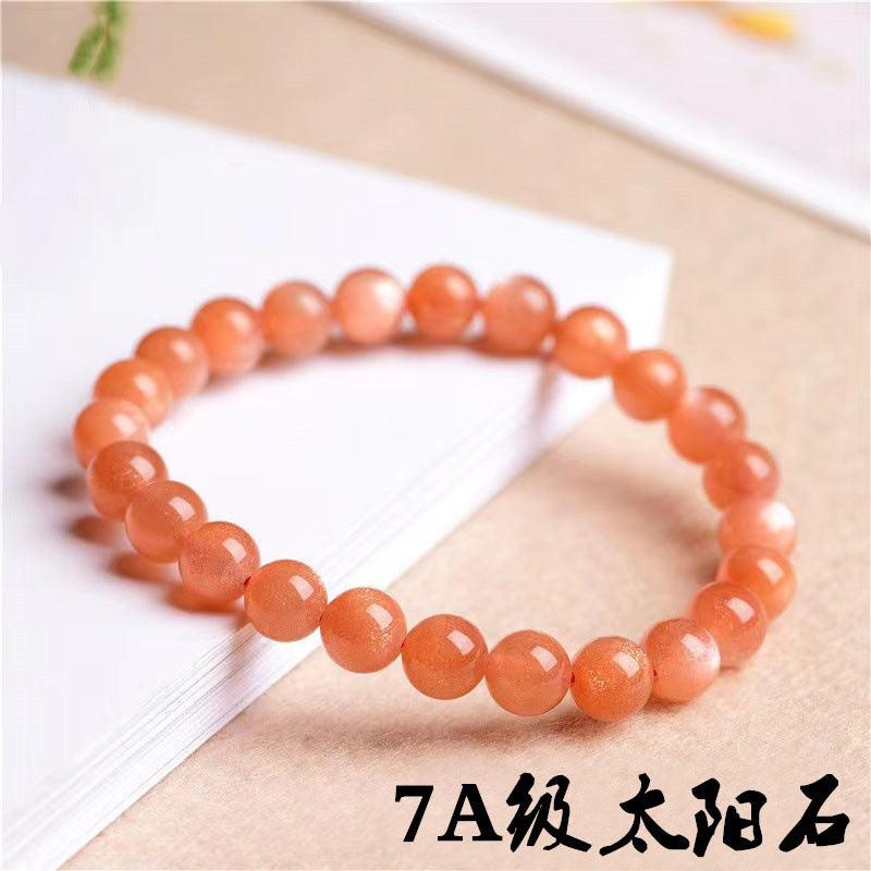 8/10/12MM Orange Moonstone Bracelet Wholesale - Free Shipping Over 300USD - Price at $ 34.00 /pc