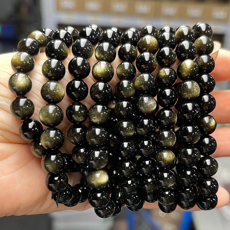 MLD Golden Obsidian Bracelet 5A 7A 8A 8/10/12MM