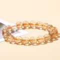 6/8/10MM Gold Rutilated quartz bracelet Wholesale - Free Shipping Over 300USD - Price at $ 29.90 /pc