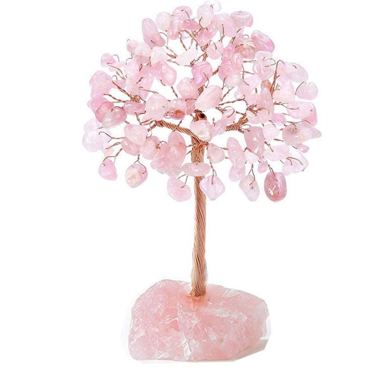 MLD rose quartz bonsai tree Wholesale - Free Shipping Over 300USD - Price at $ 5.60 /pc