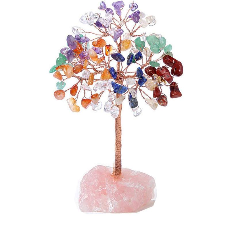 MLD rose quartz bonsai tree
