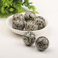 4-8cm dalmatian jasper sphere 1kg