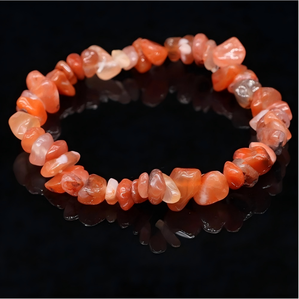 7 chakras crystal chips bracelet