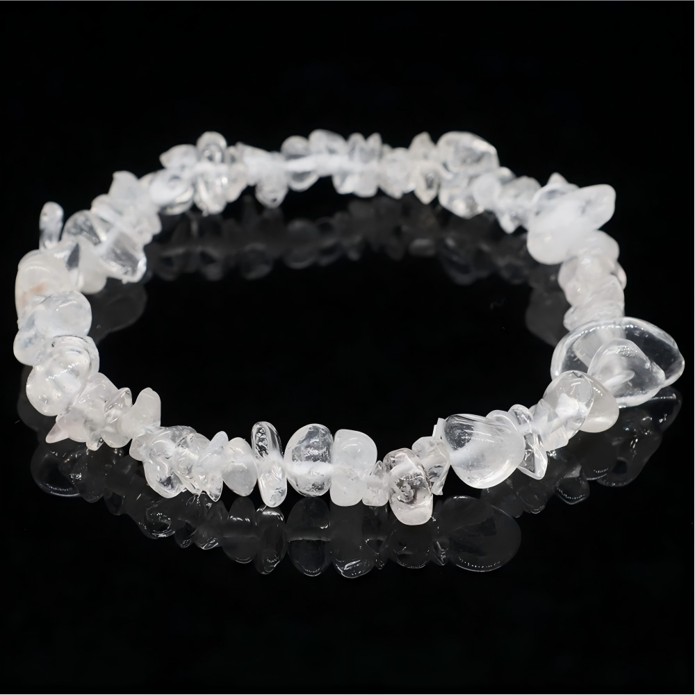 7 chakras crystal chips bracelet