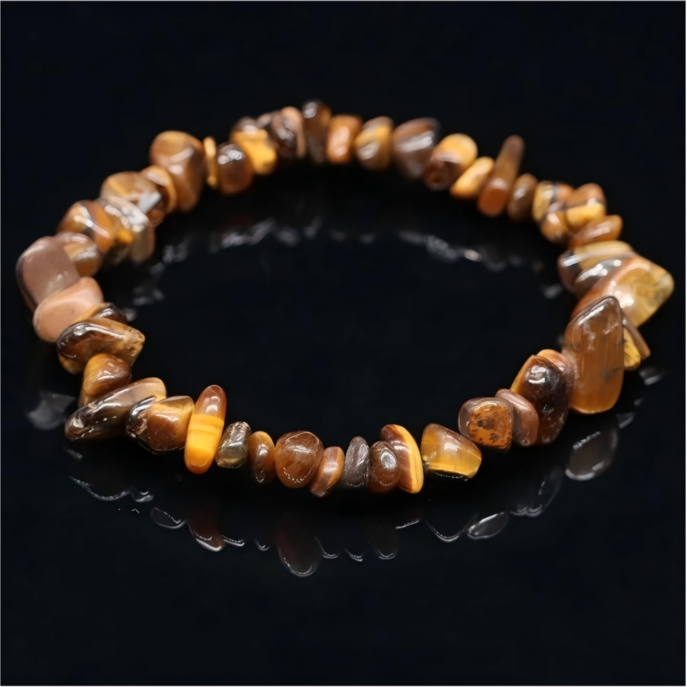 7 chakras crystal chips bracelet