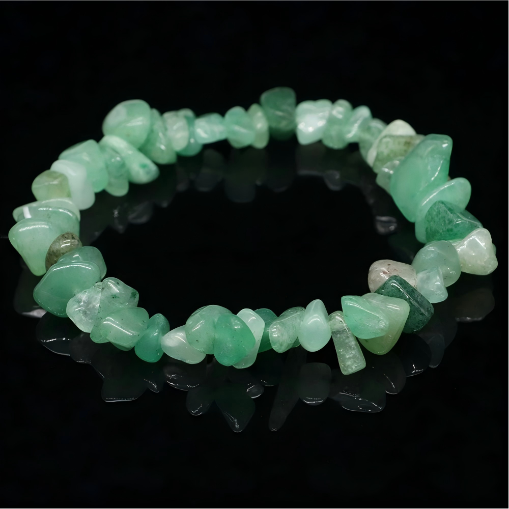7 chakras crystal chips bracelet