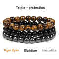 Triple - protection Crystal Bracelet 3 pcs