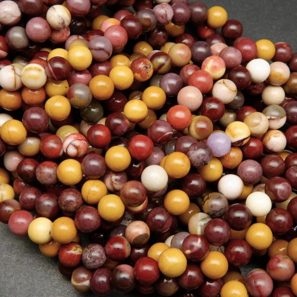 8/10mm Mookaite beads Wholesale - Free Shipping Over 300USD - Price at $ 3.00 /pc