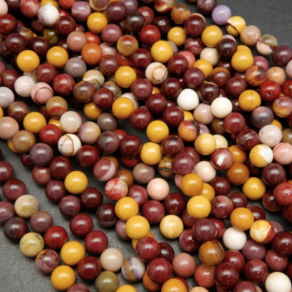 8/10mm Mookaite beads Wholesale - Free Shipping Over 300USD - Price at $ 3.00 /pc