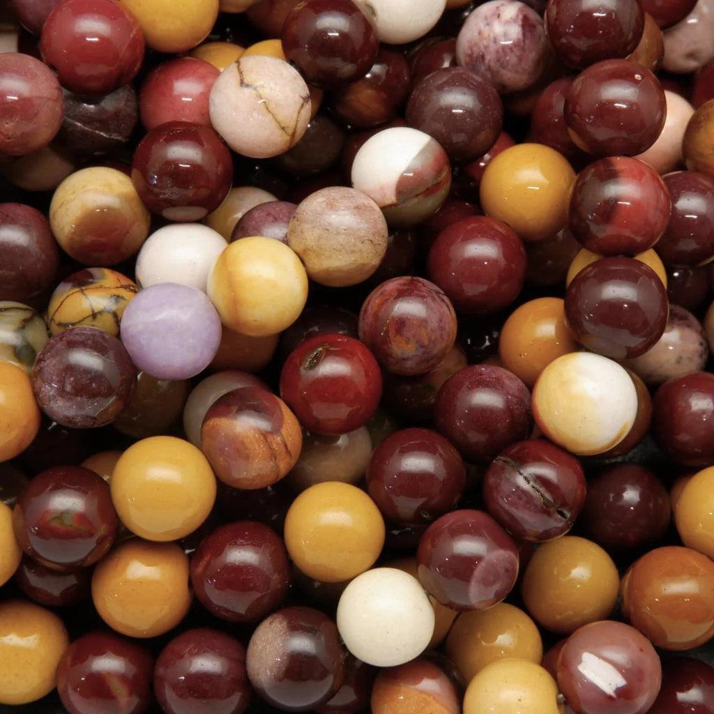 8/10mm Mookaite beads Wholesale - Free Shipping Over 300USD - Price at $ 3.00 /pc
