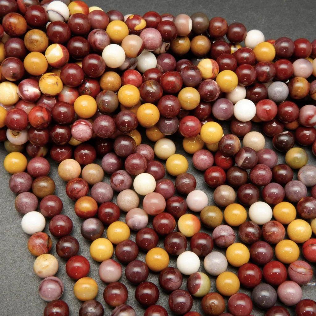 8/10mm Mookaite beads Wholesale - Free Shipping Over 300USD - Price at $ 3.00 /pc
