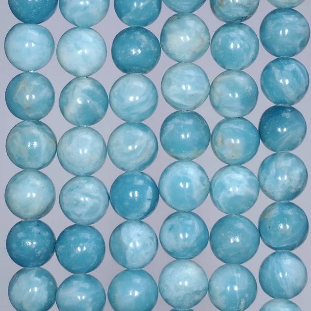 8mm larimar beads