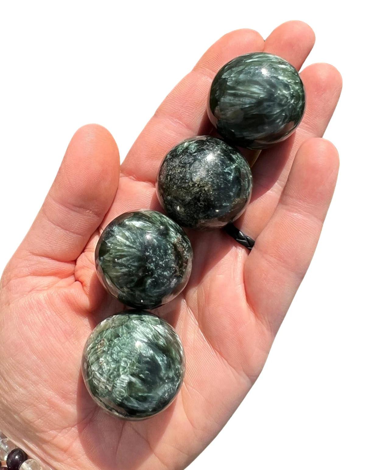 2-4cm seraphinite sphere 1kg