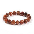MLD Wholesale Crystals black gold super 7 bracelet polished round brown and gold rutile beads on elastic stretch band