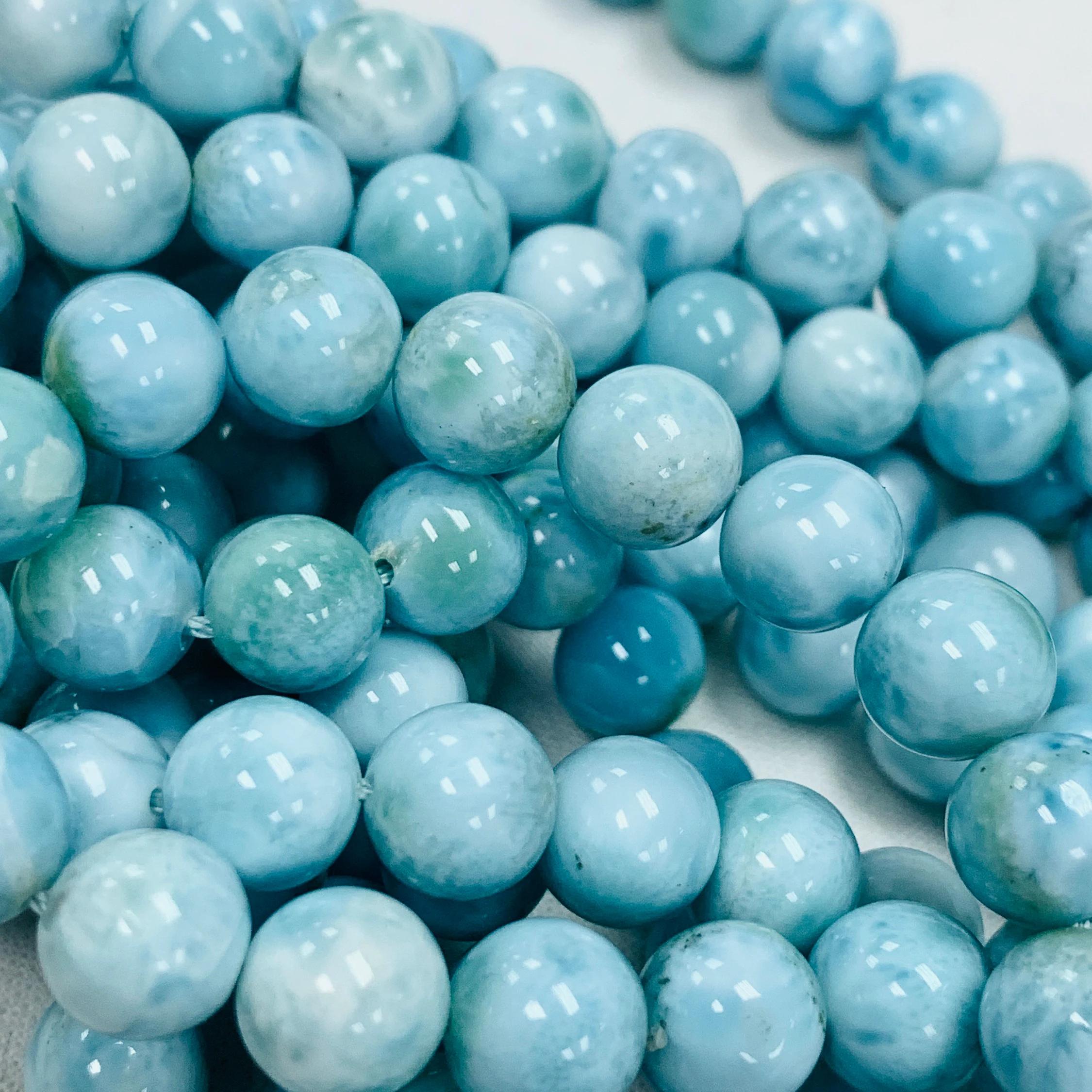 8mm larimar beads