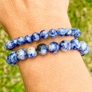 8mm blue jasper bracelet