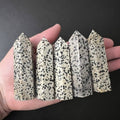 5-9cm dalmatian jasper tower 1kg