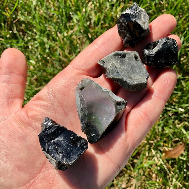 2-5cm rainbow obsidian raw 1kg