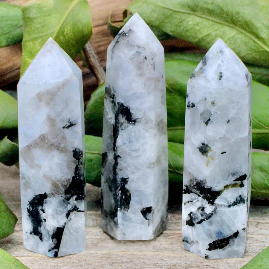 3-9cm rainbow moonstone tower 1kg