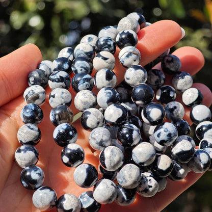 8/10mm orca agate bracelet
