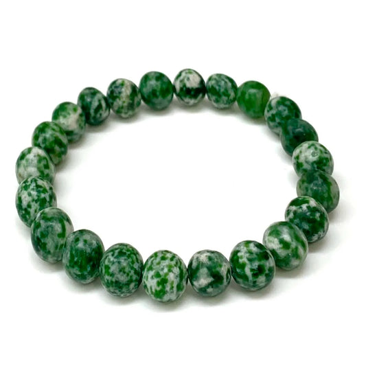 8/10mm green jasper bracelet