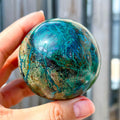 5-6cm Chrysocolla sphere 1kg