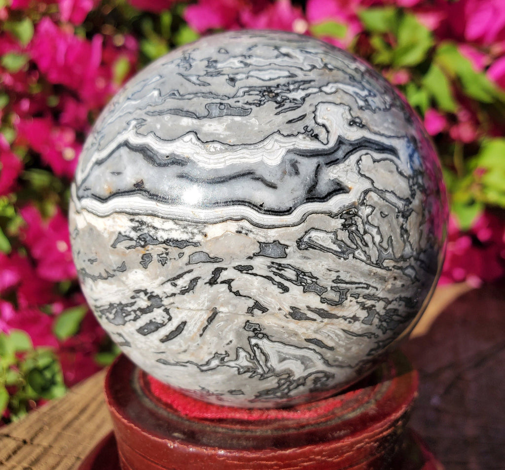 4-8cm picasso jasper sphere 1kg