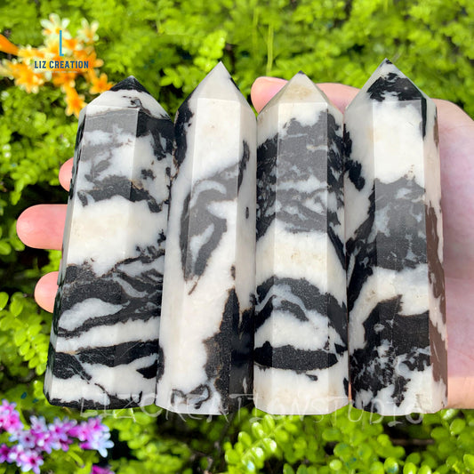 4-9cm zebra jasper tower 1kg