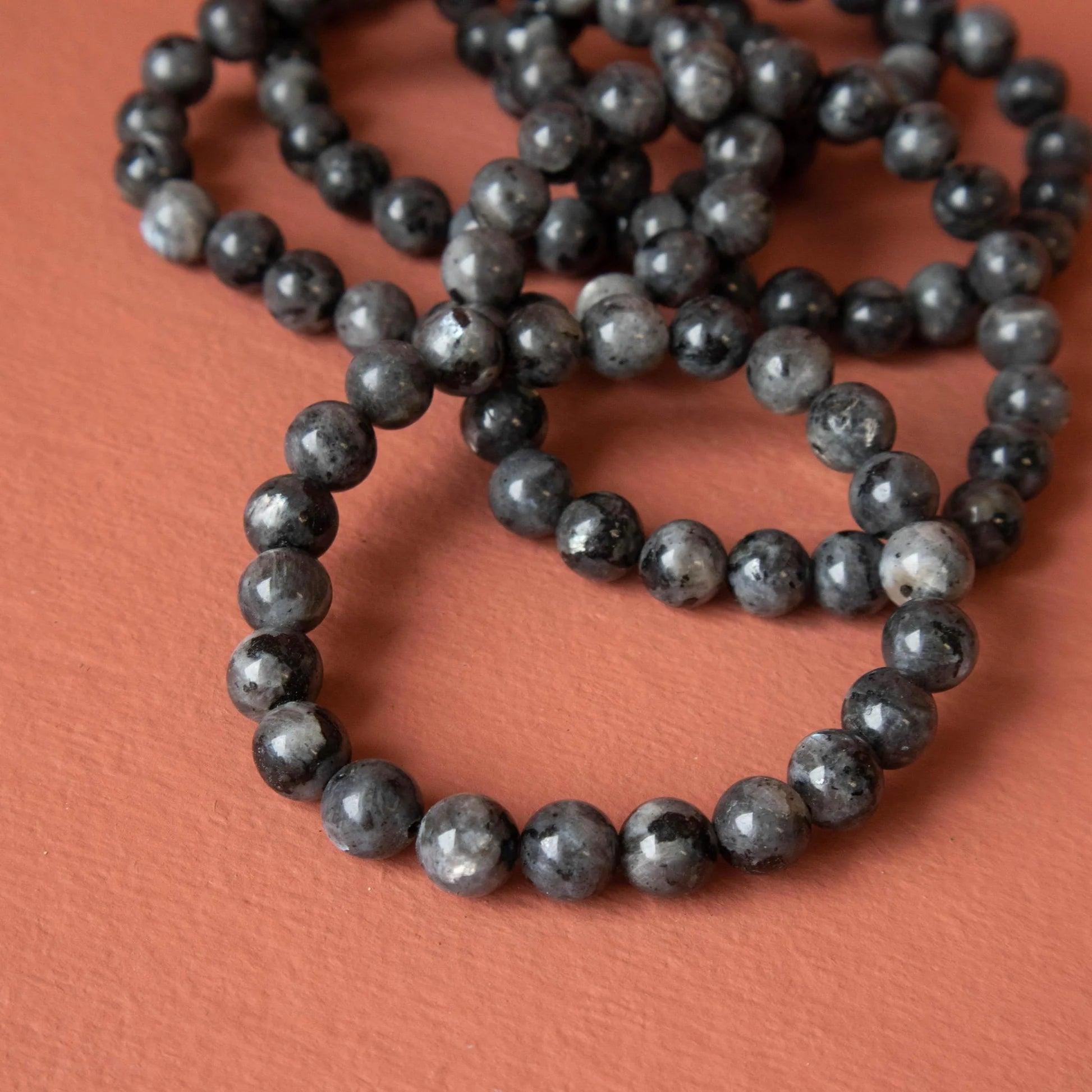 8/10mm Larvikite bracelet Wholesale - Free Shipping Over 300USD - Price at $ 2.00 /pc