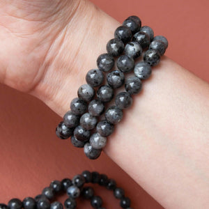 8/10mm Larvikite bracelet Wholesale - Free Shipping Over 300USD - Price at $ 2.00 /pc