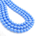 8mm blue aragonite beads